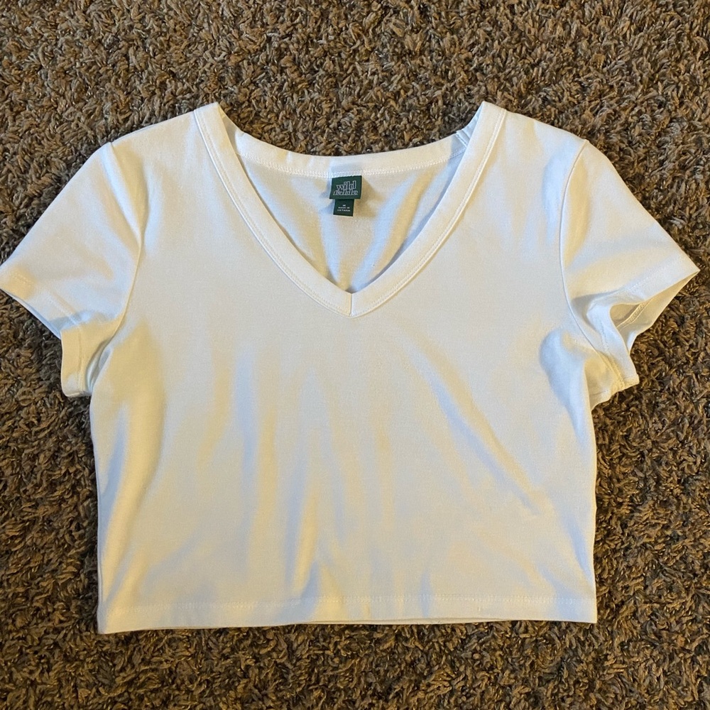 White crop top